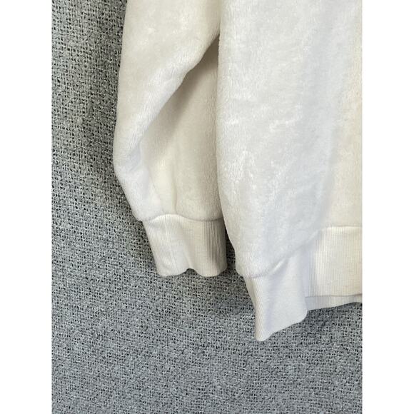 Gaiam Fuzzy Sweater Women’s L Crisp White Cozycore Athleisure Minimalist - Picture 6 of 10